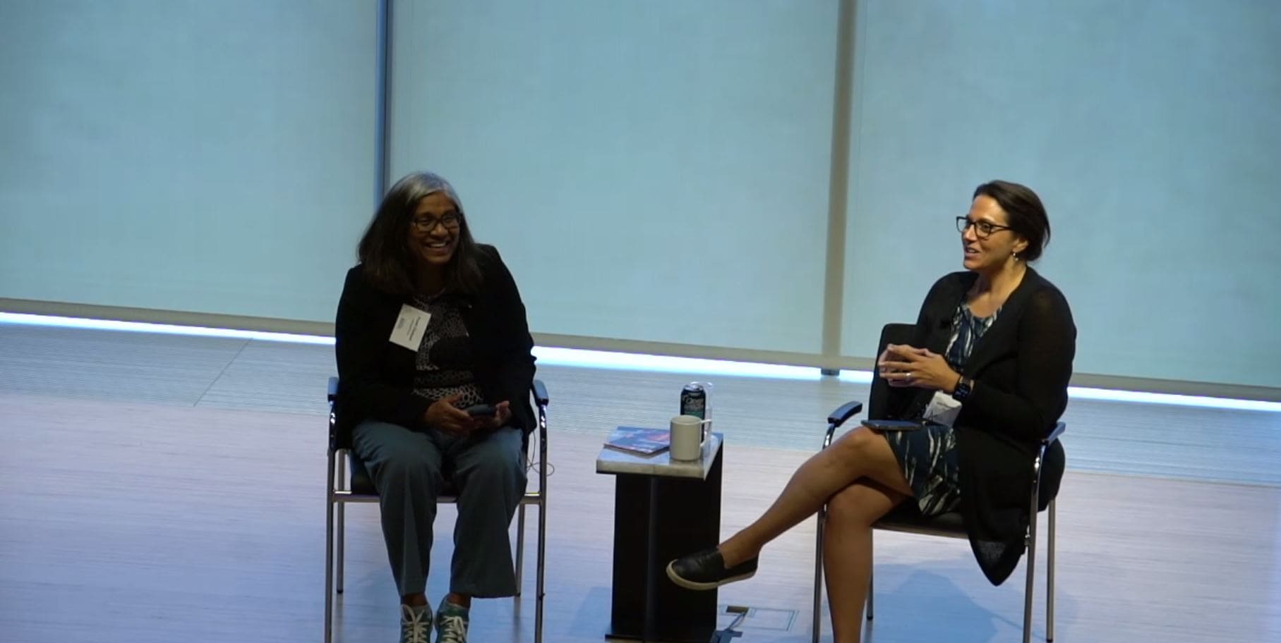 Preeti Chalsani and Katie Pizzolato in conversation at the Chicago Quantum Summit 2024.