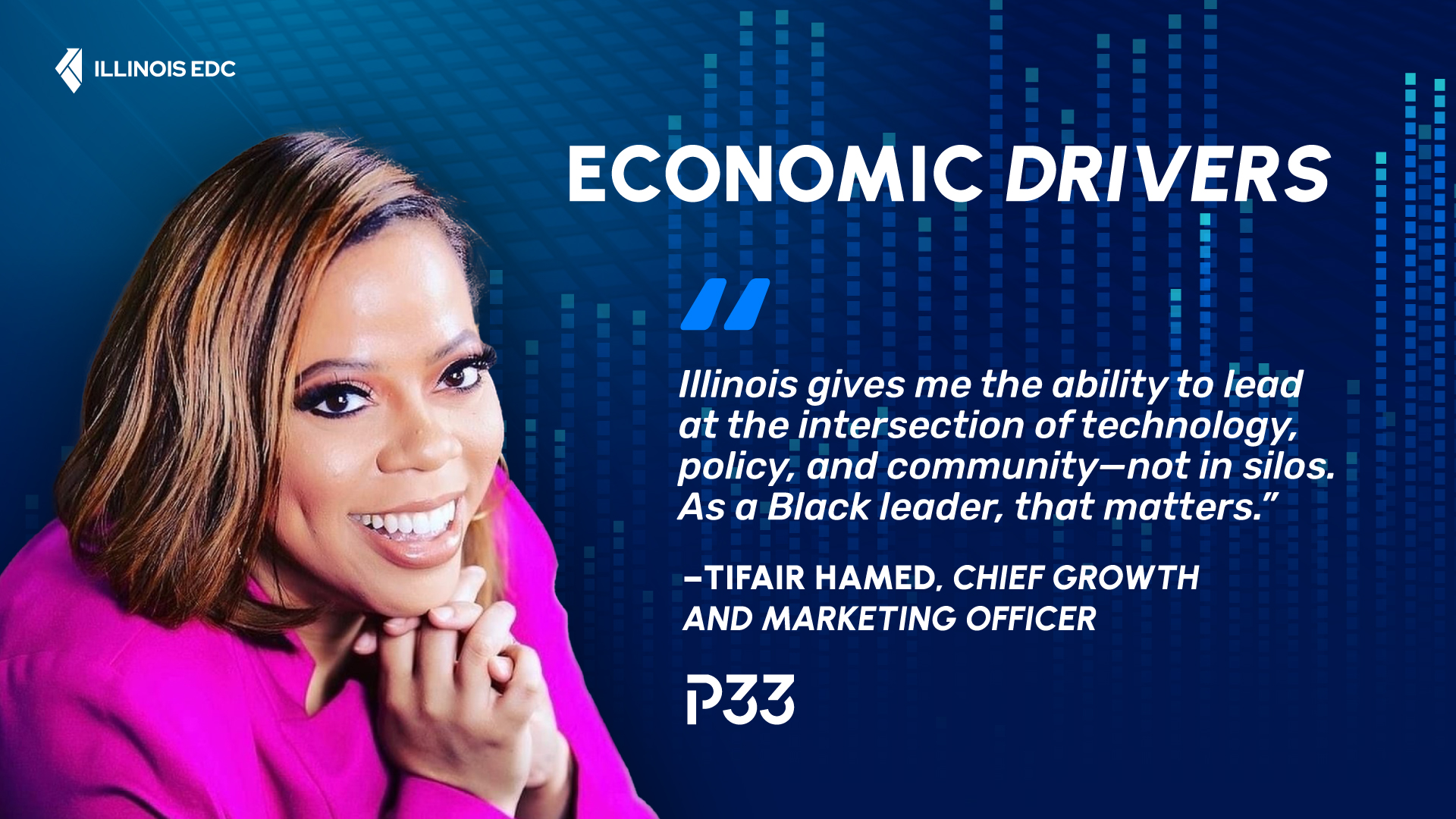 Economic Drivers: Tifair Hamed, Chief Growth and Marketing Officer, P33