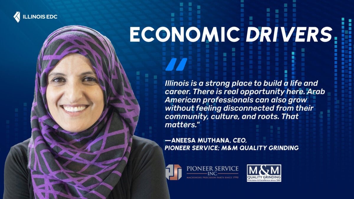 Economic Driver Aneesa Muthana, CEO, Pioneer Service Inc. and M&M Quality Grinding